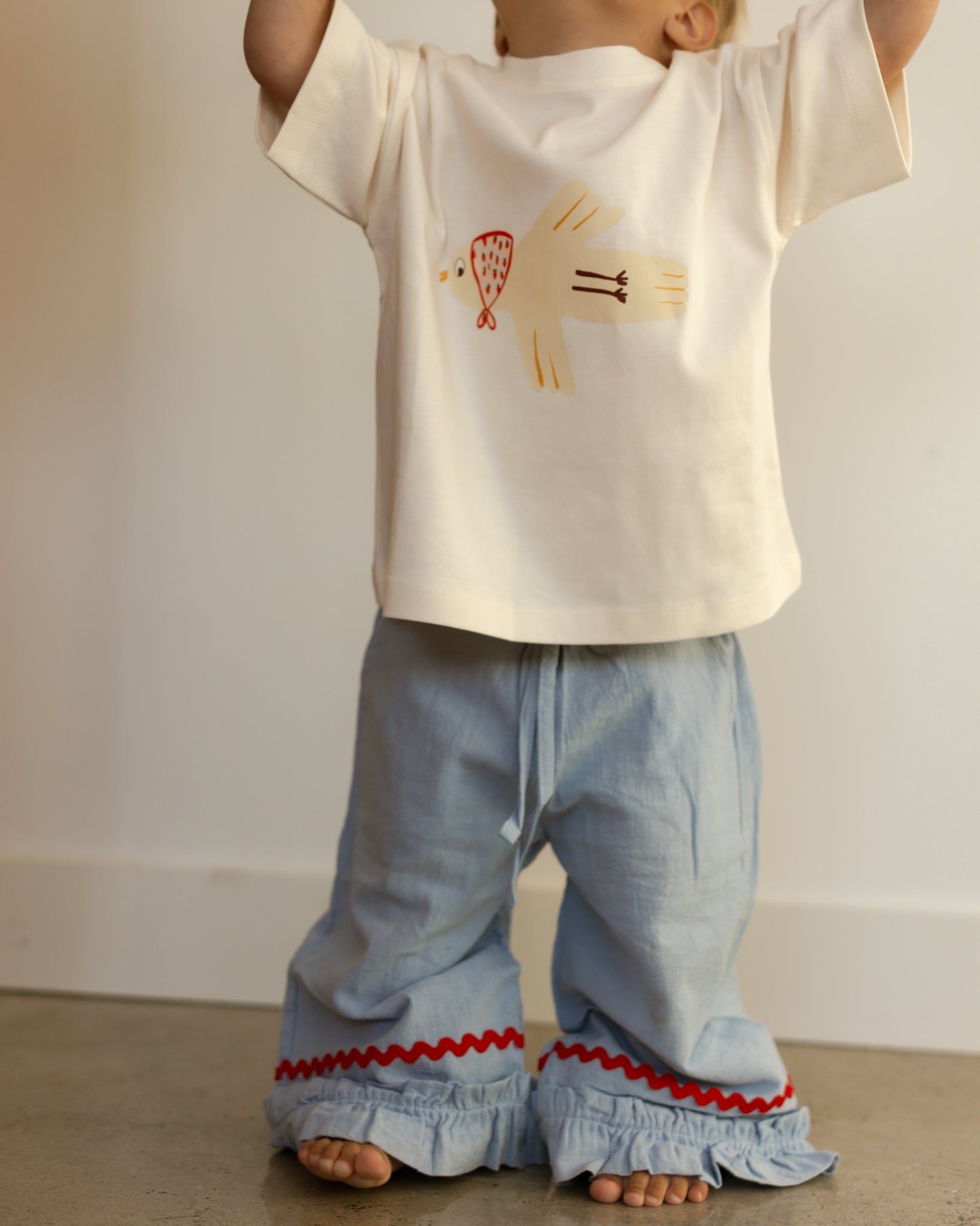 bandana bird tee - Pigeon said please