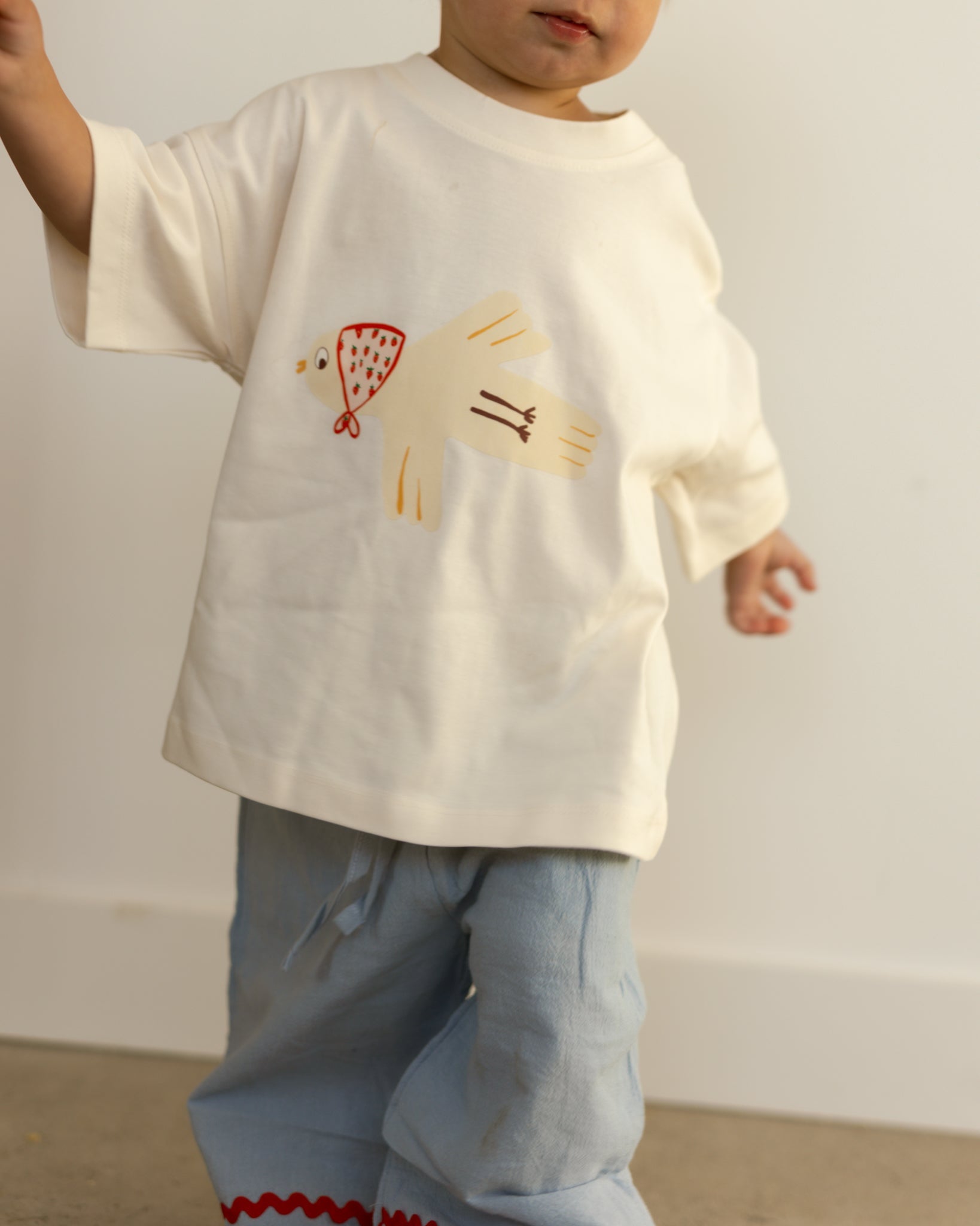 bandana bird tee - Pigeon said please