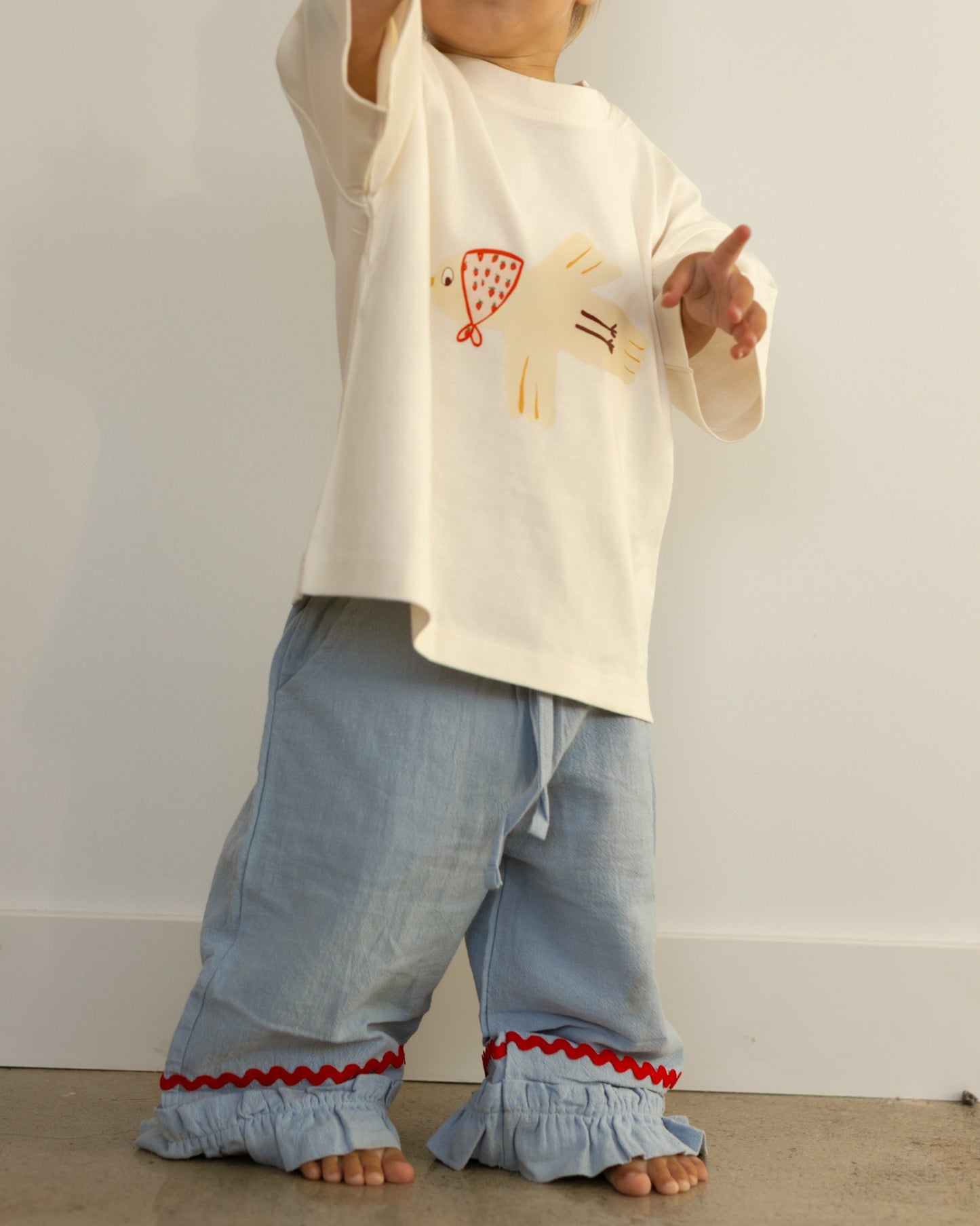 bandana bird tee - Pigeon said please