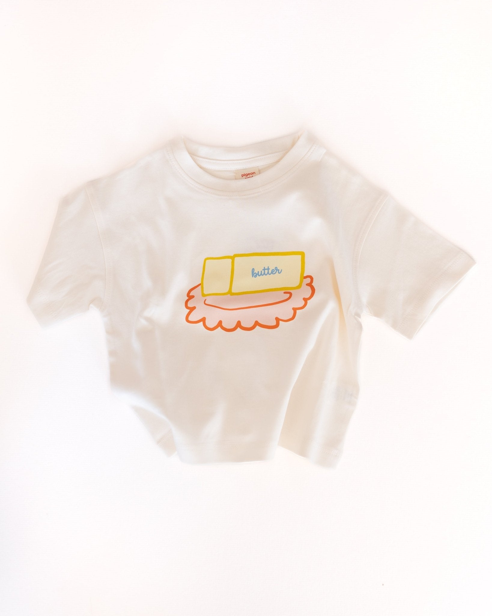 butter dish tee - Pigeon said please