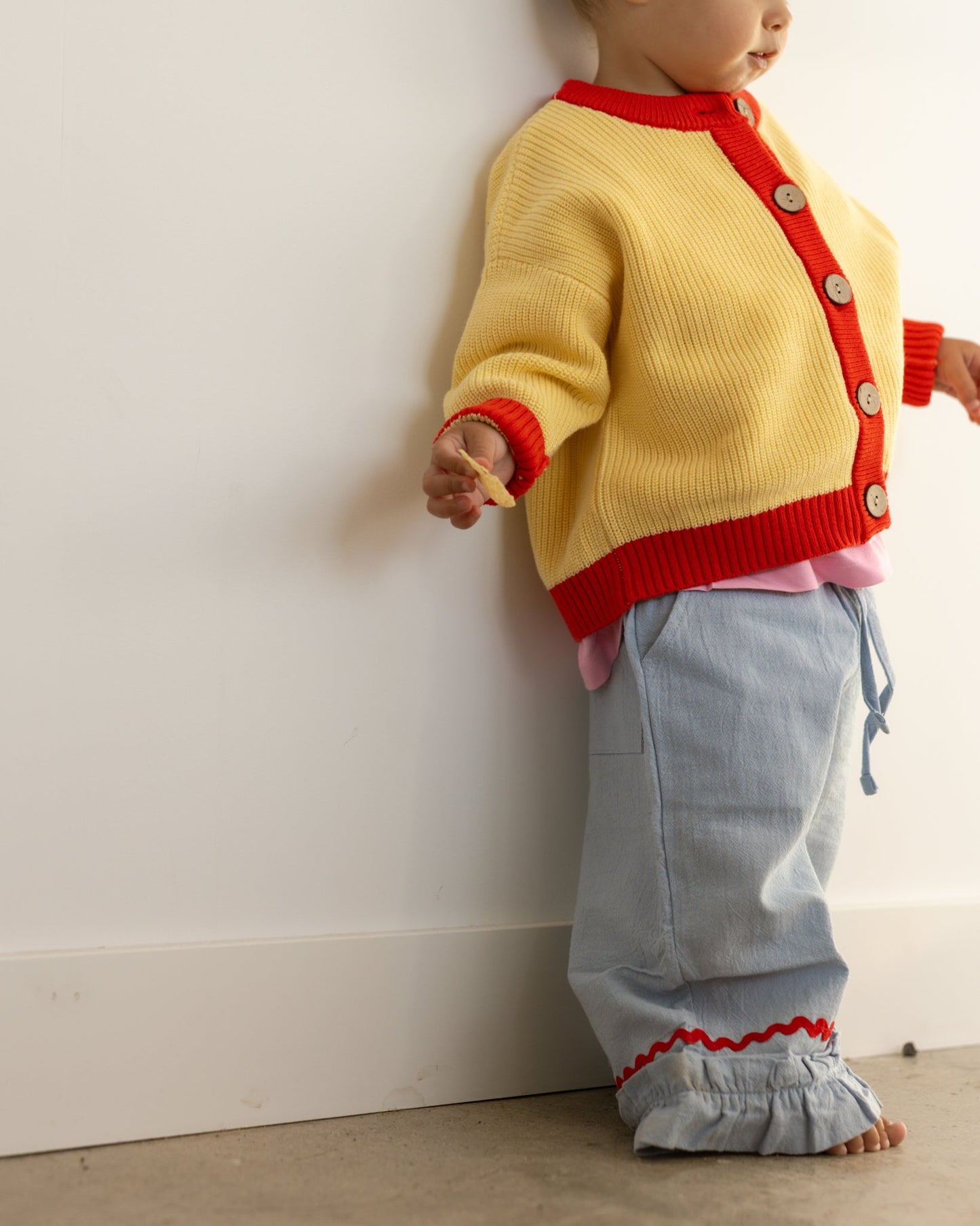 chunky knit cardigan - Pigeon said please
