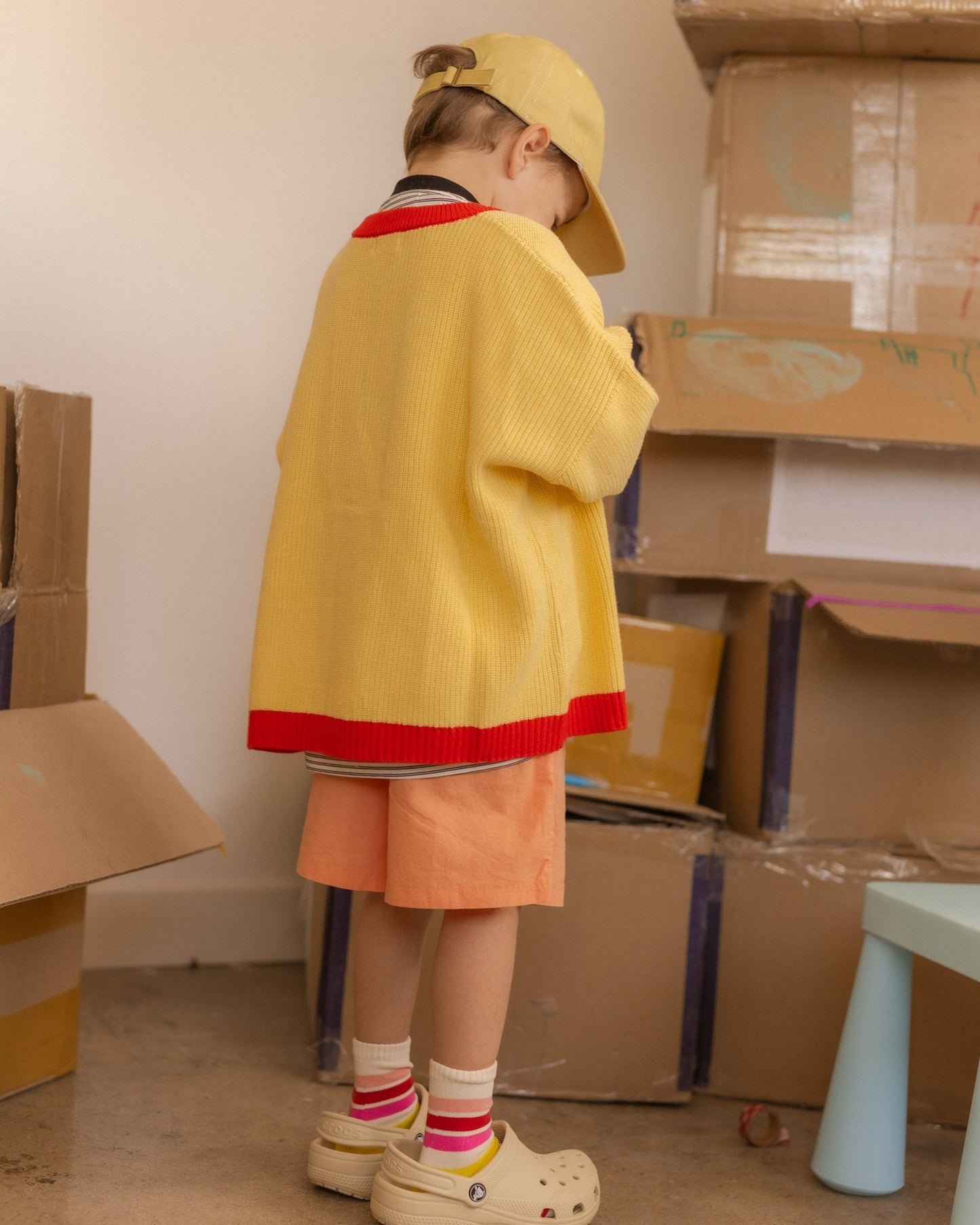 chunky knit cardigan - Pigeon said please