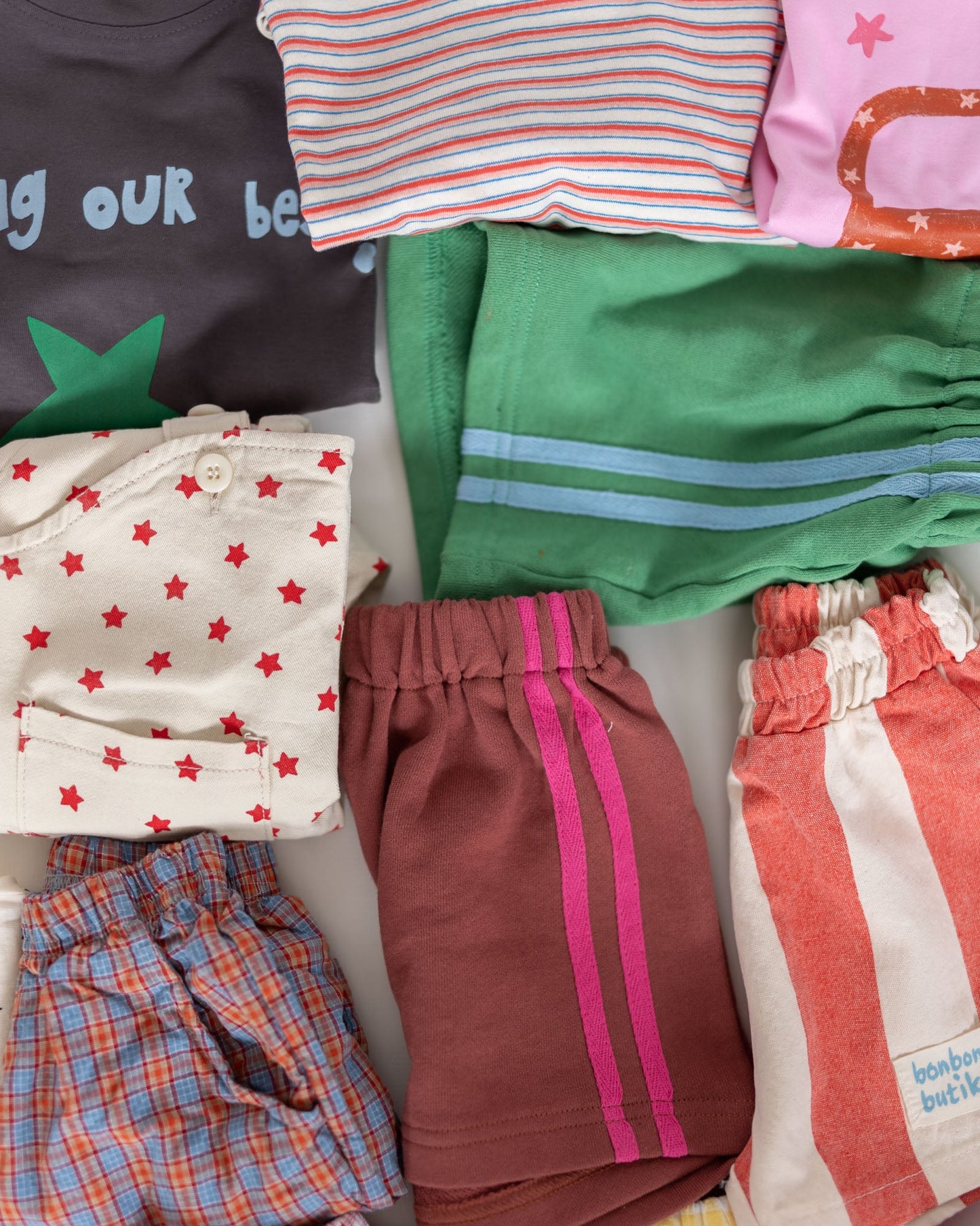 circus shorts - Pigeon said please