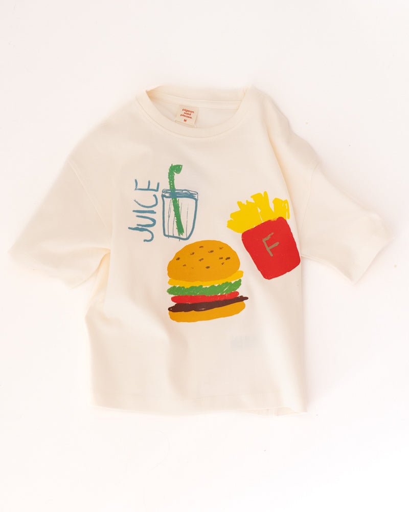 crayon cafe tee - Pigeon said please