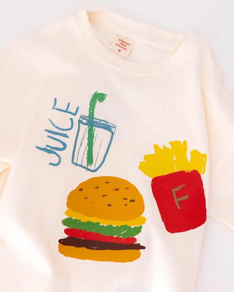 crayon cafe tee - Pigeon said please