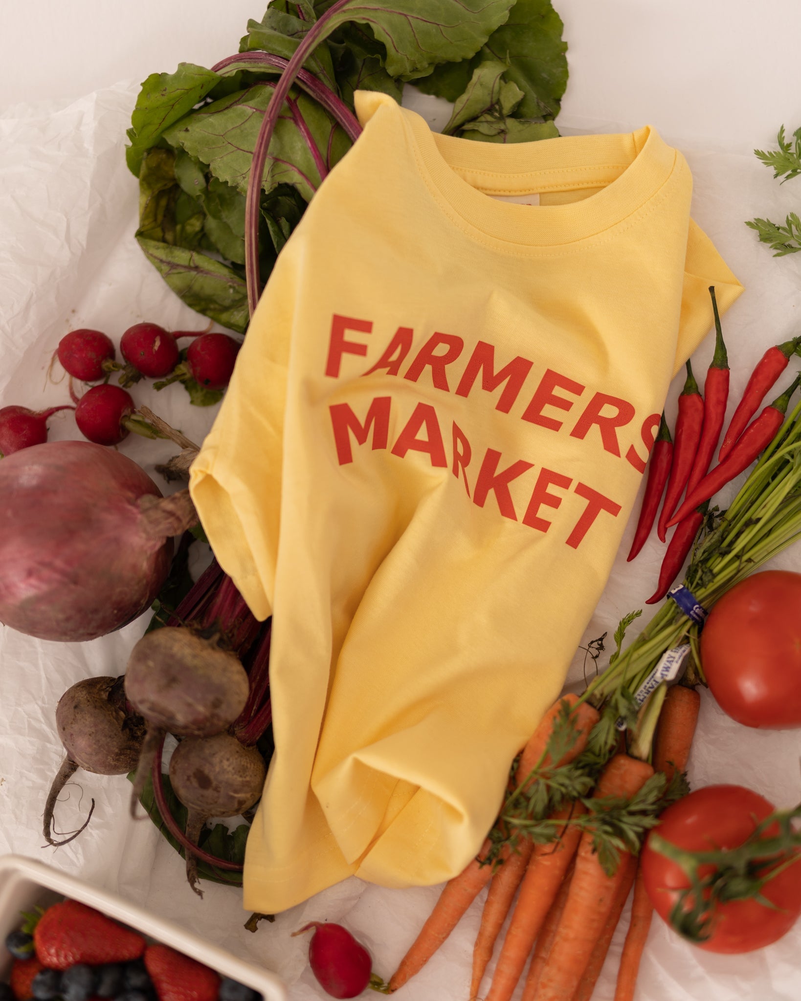 farmers market tee - Pigeon said please