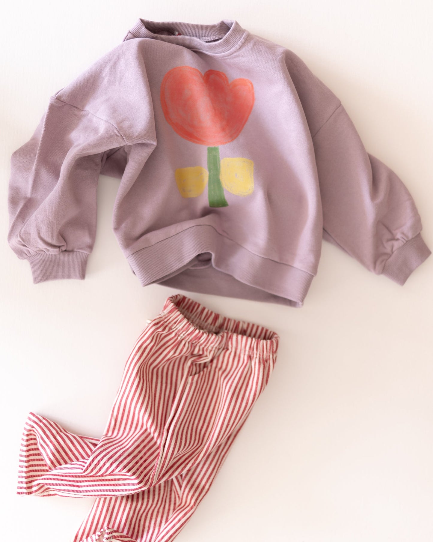 flower sweatshirt - Pigeon said please