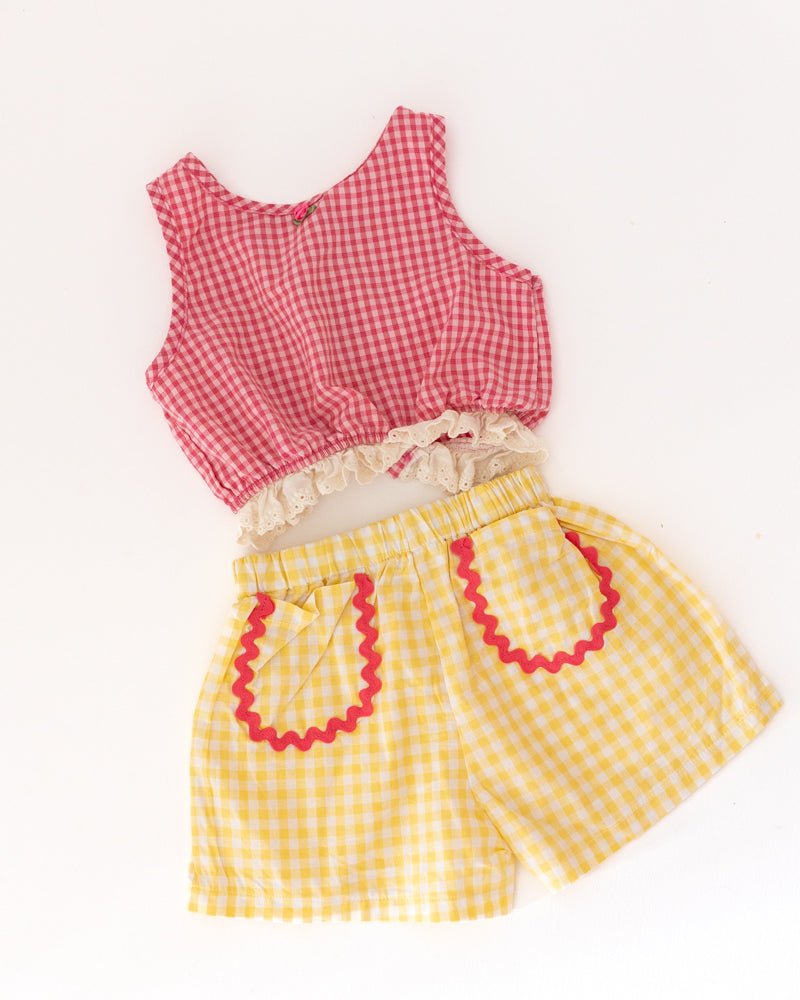 gingham blouse - Pigeon said please