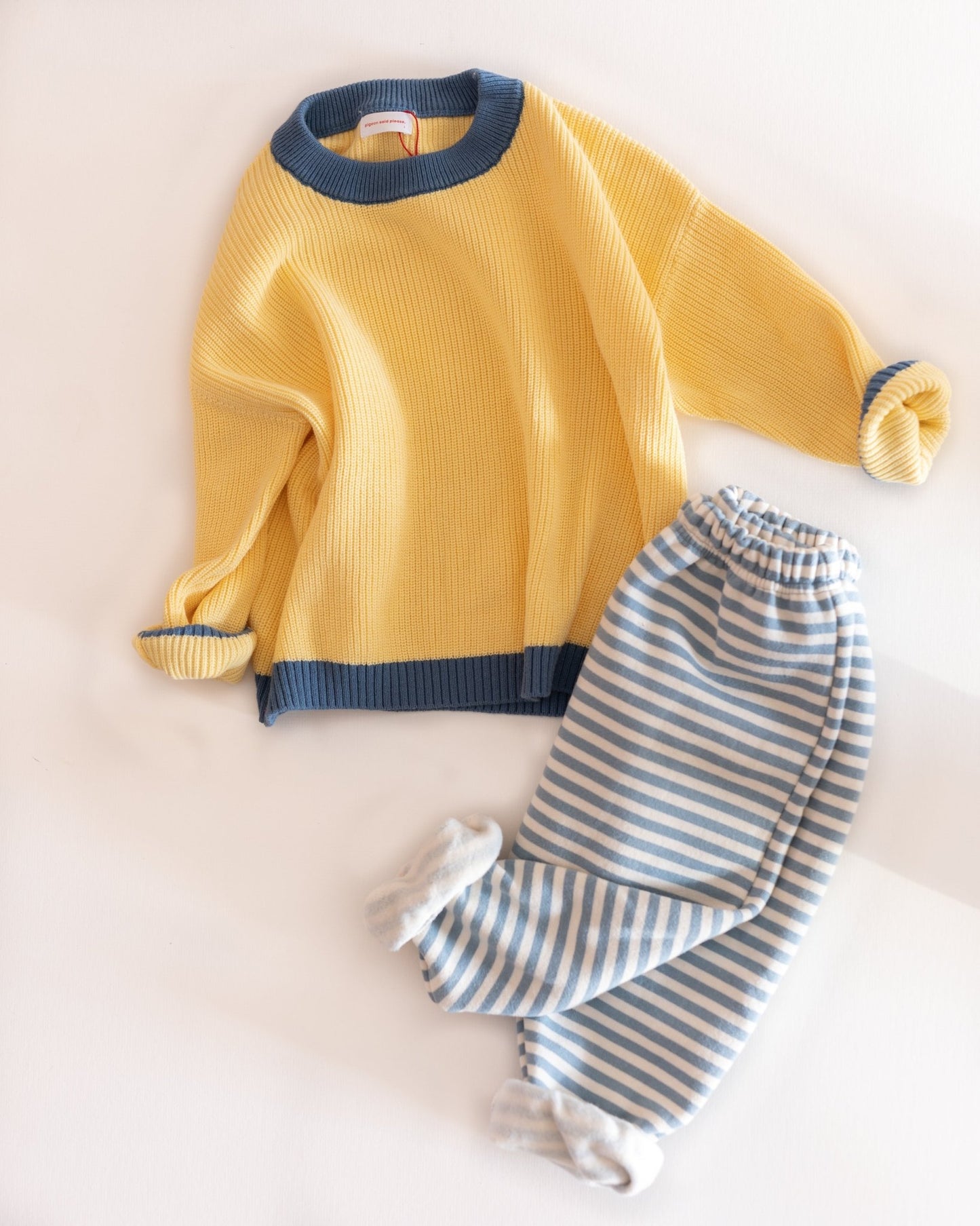 honey toast chunky knit - Pigeon said please
