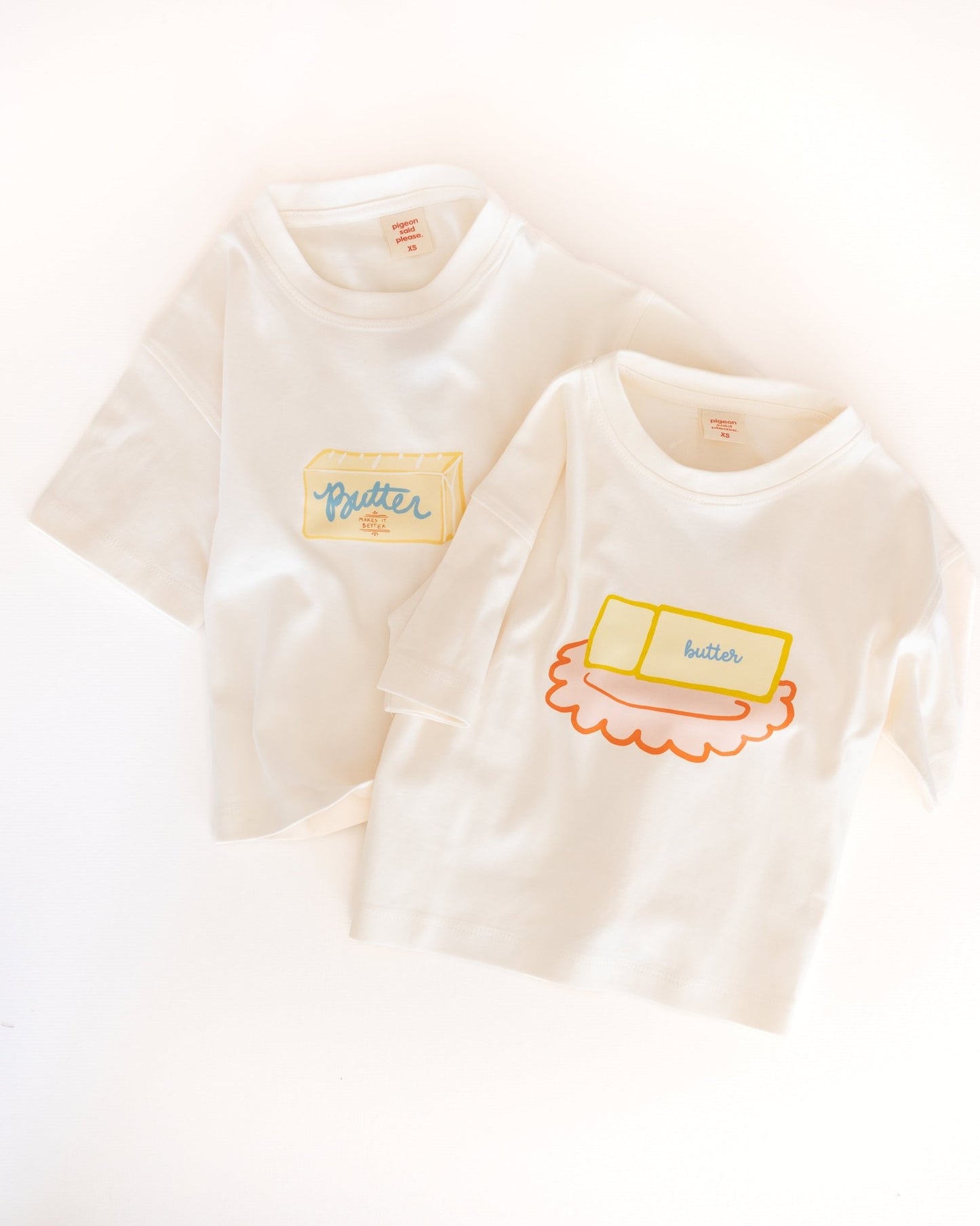 kids butter stick tee - Pigeon said please