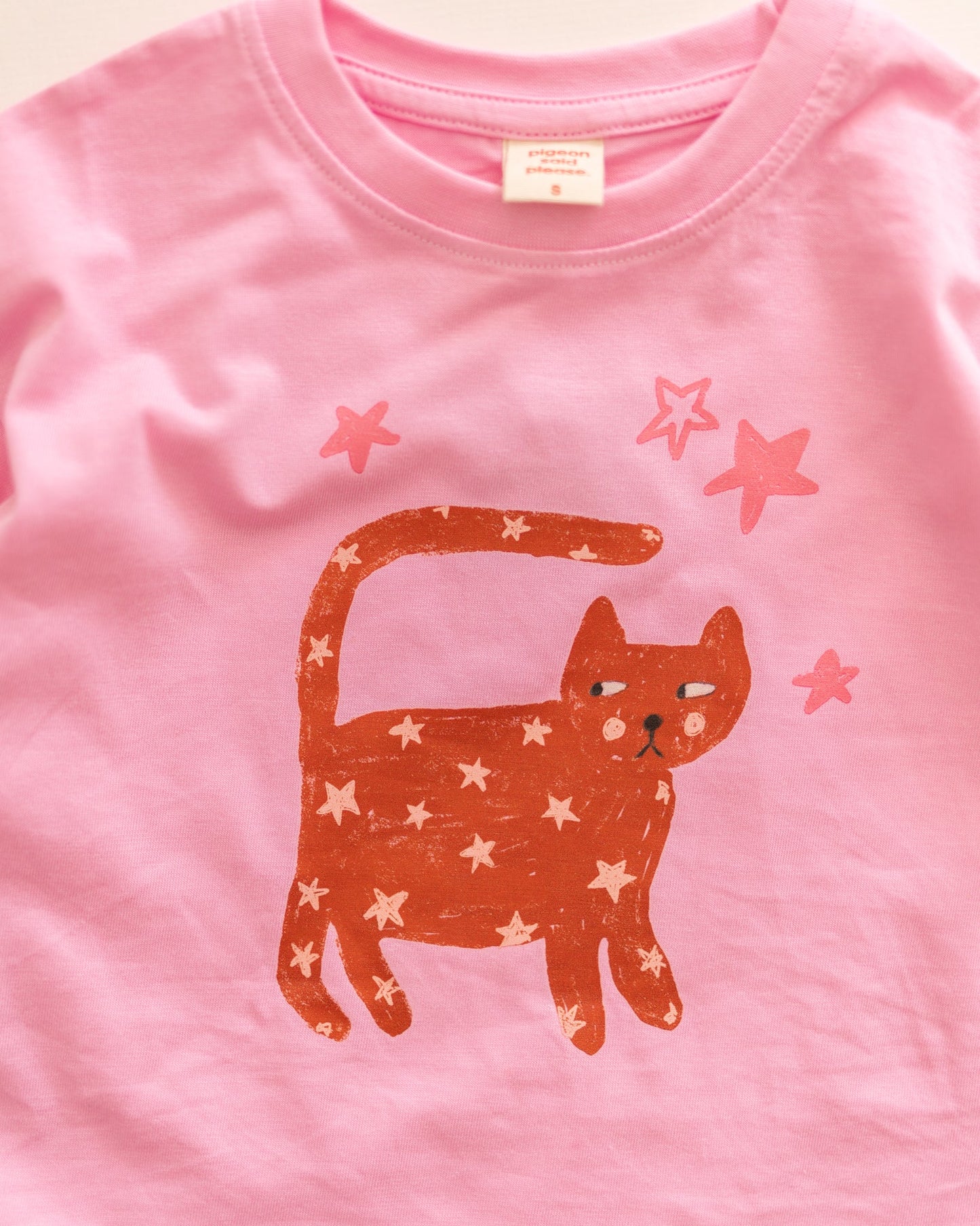 lucky kitten tee - Pigeon said please