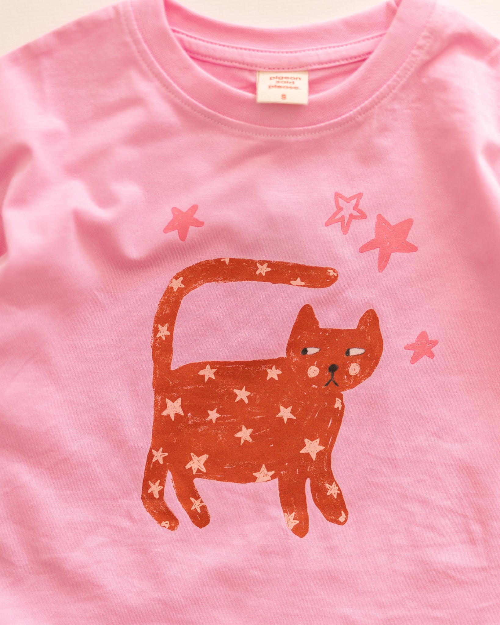 lucky kitten tee - Pigeon said please