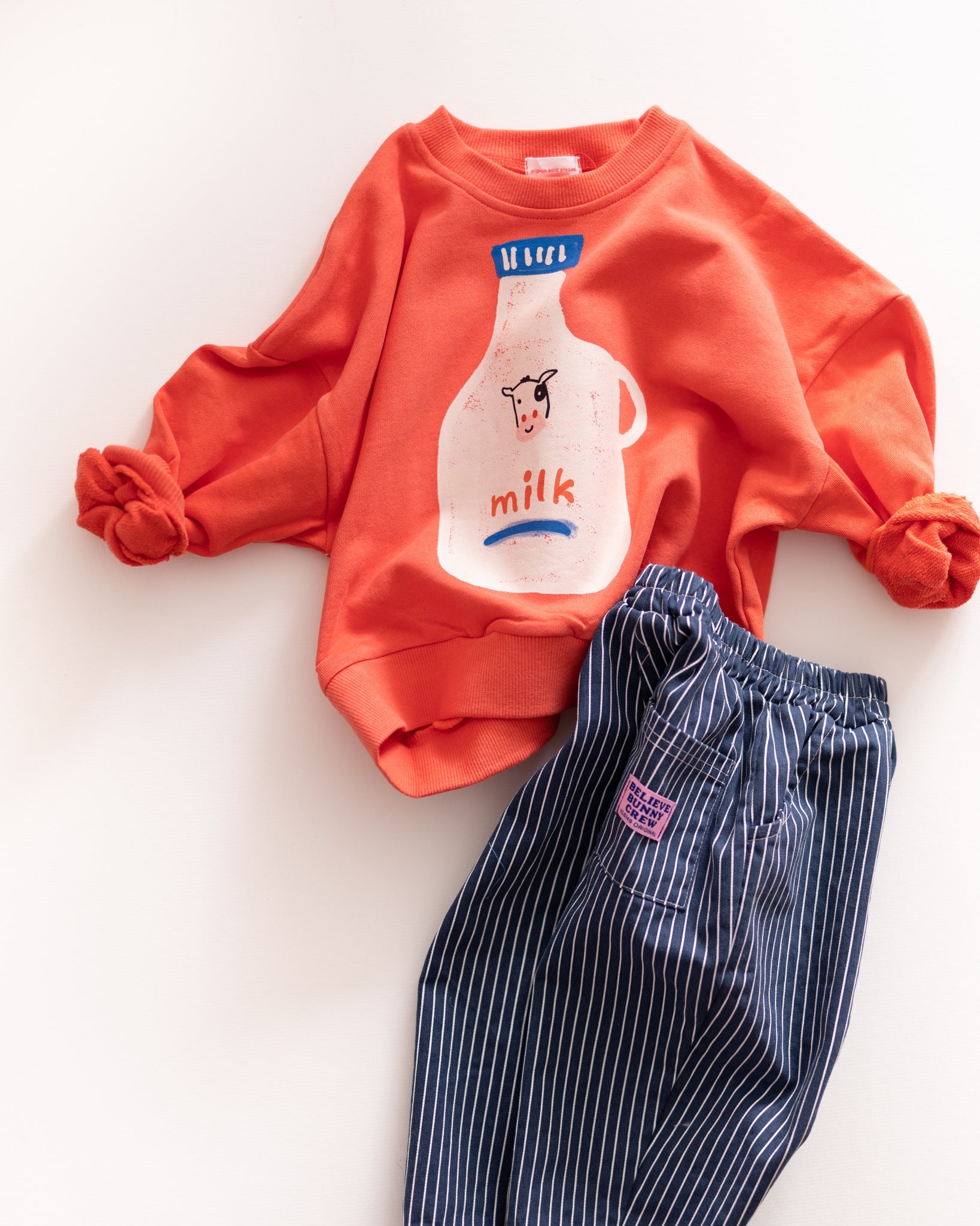 milk jug sweatshirt - Pigeon said please