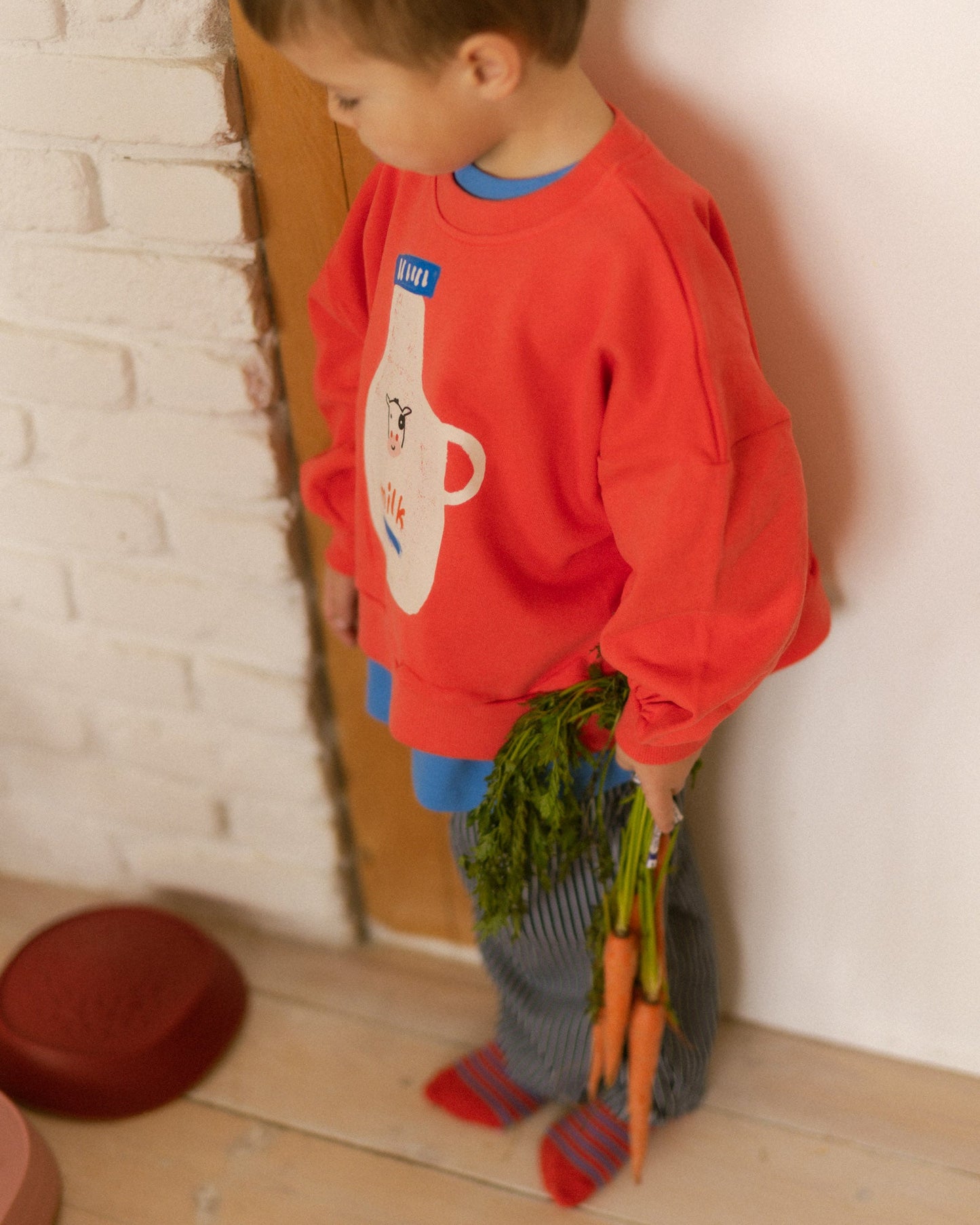 milk jug sweatshirt - Pigeon said please