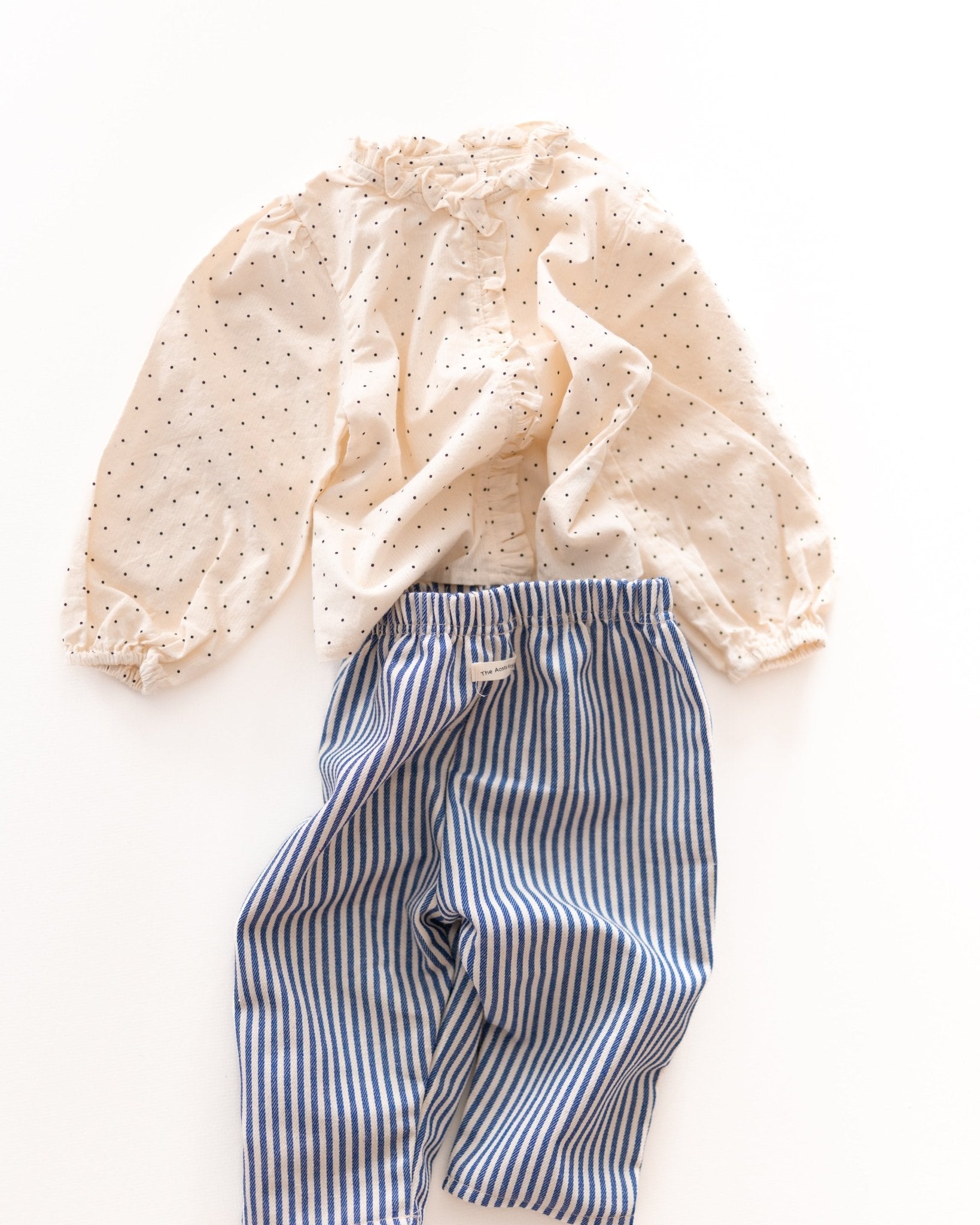 polka dot blouse - Pigeon said please