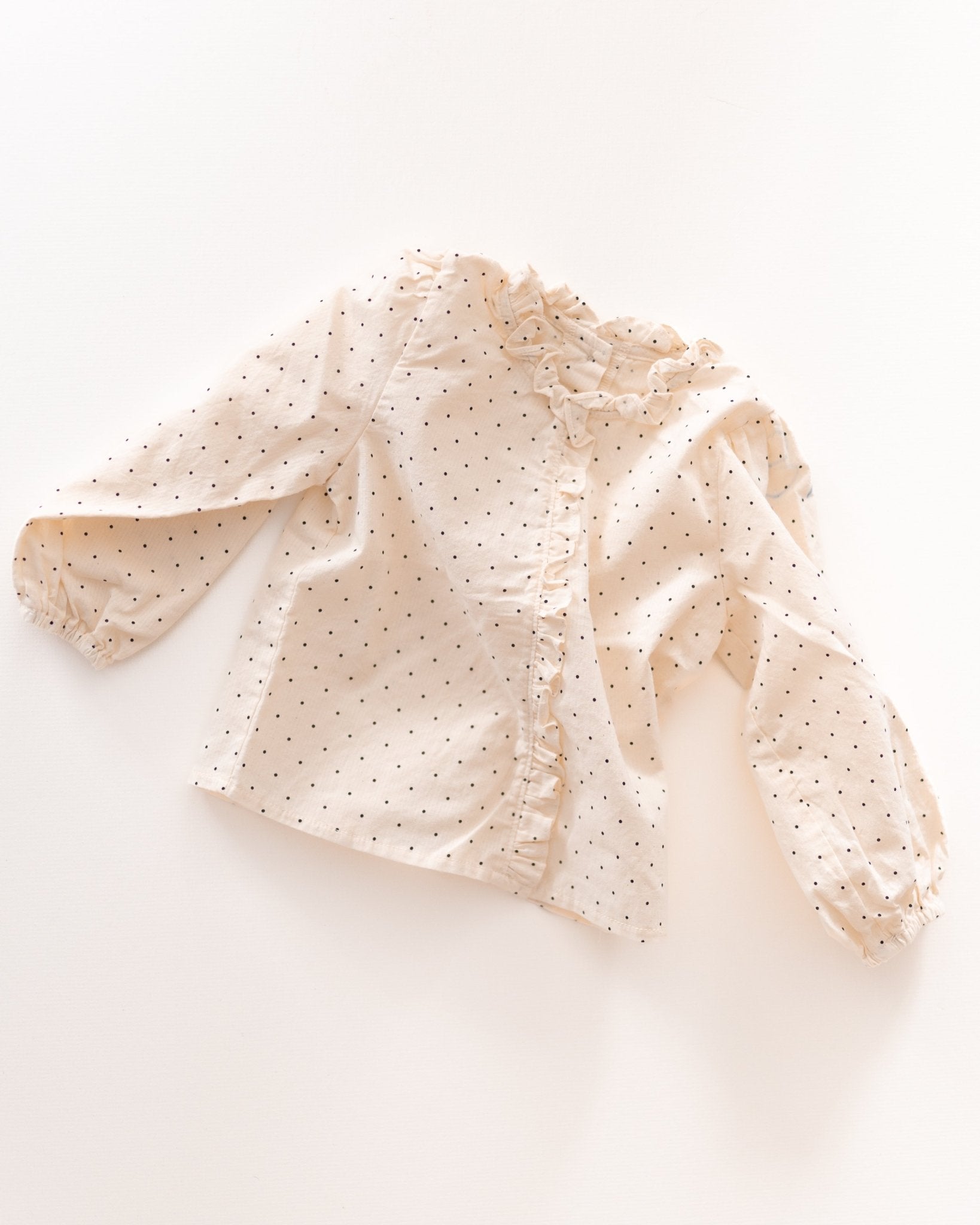 polka dot blouse - Pigeon said please