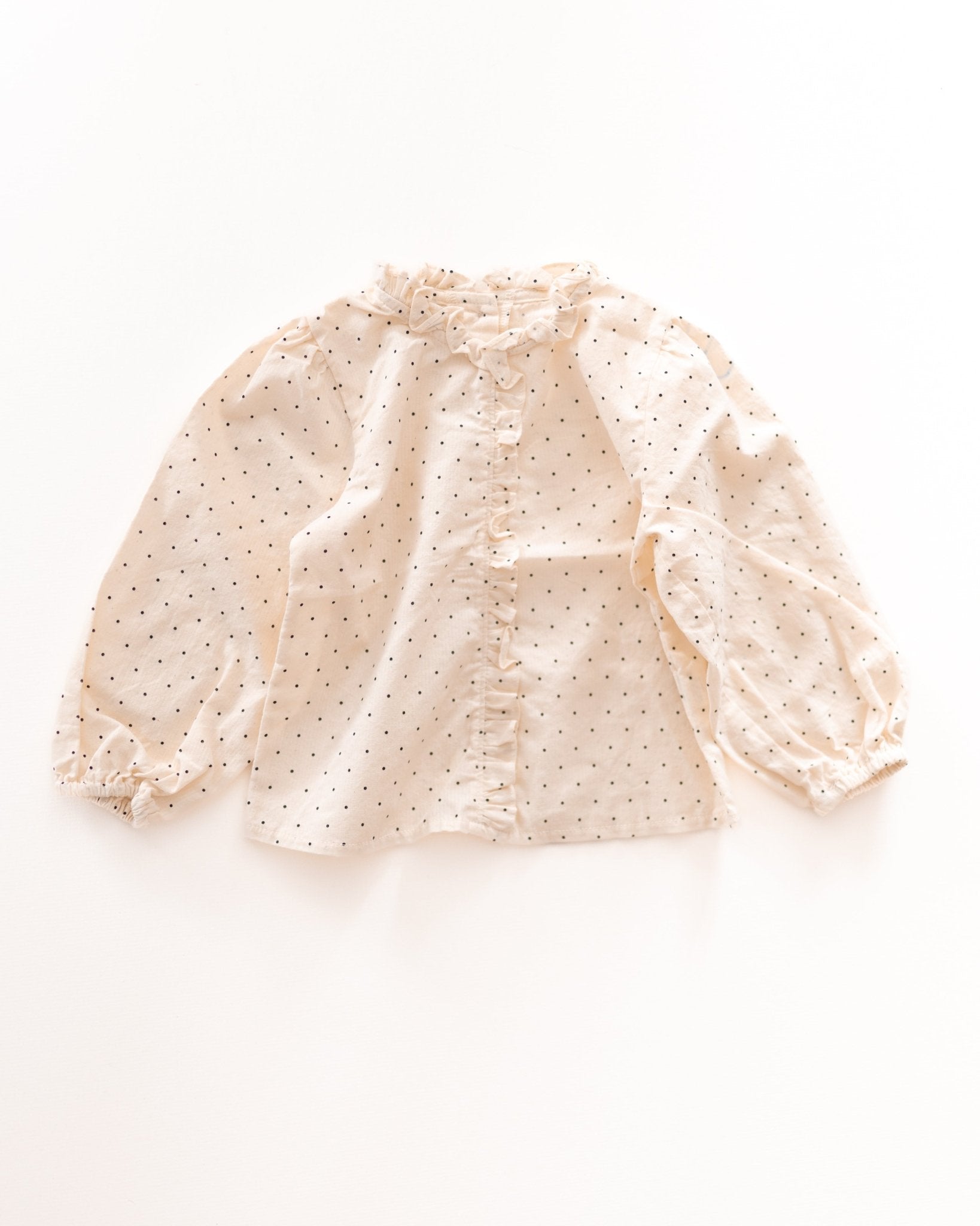 polka dot blouse - Pigeon said please