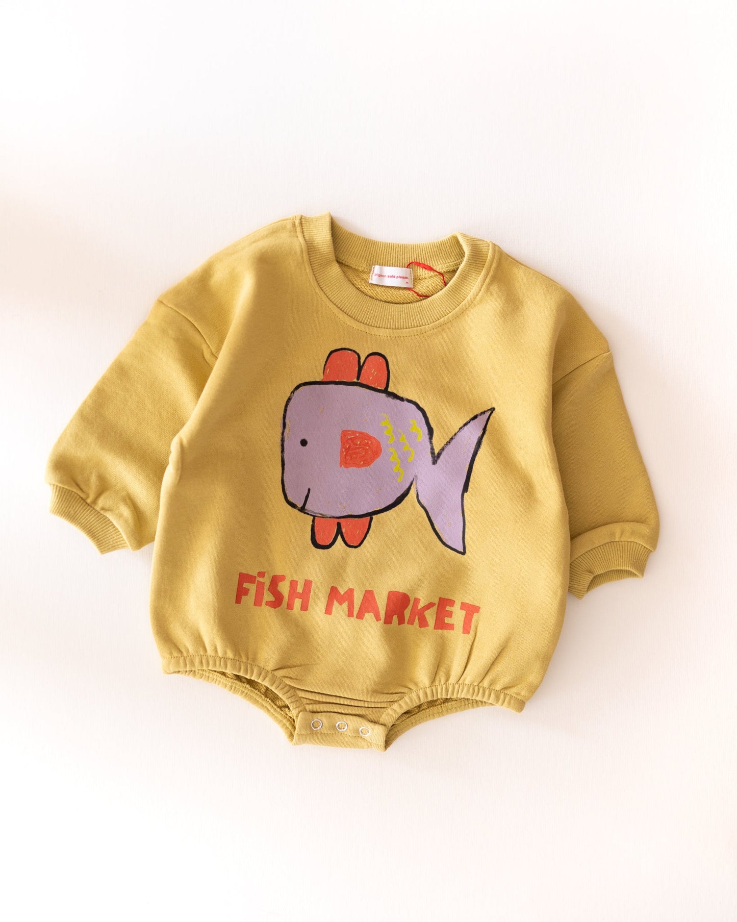 puff romper - Pigeon said please