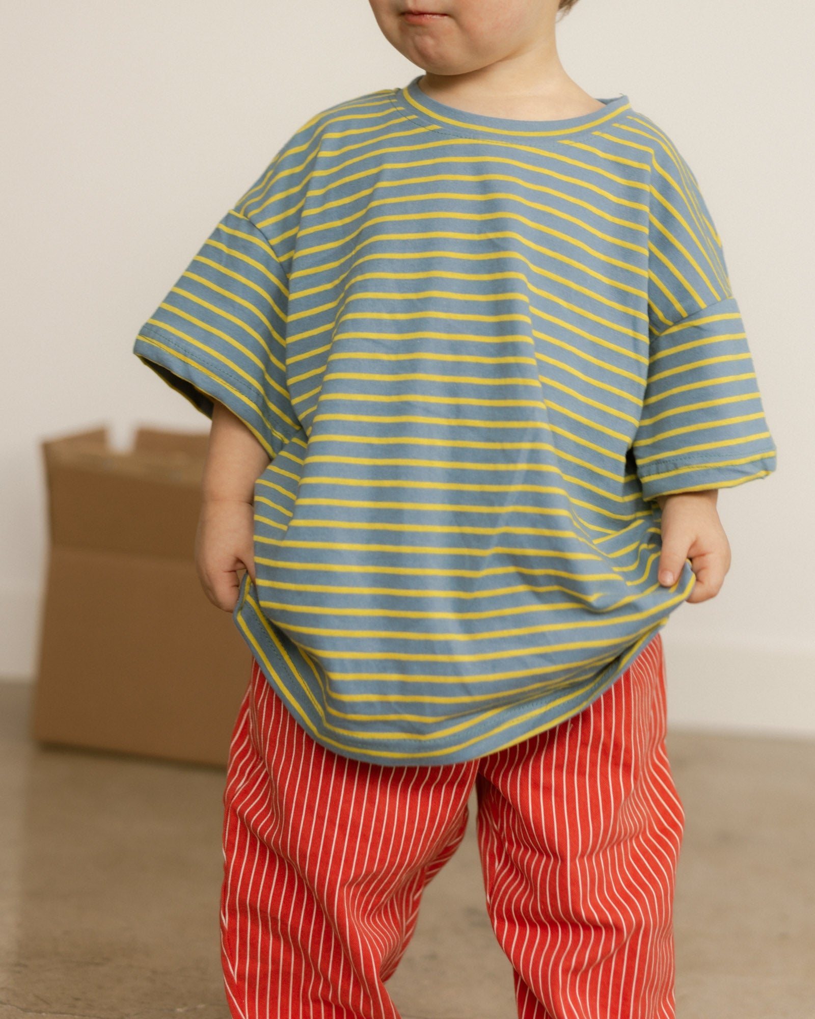 staple stripe tee - Pigeon said please