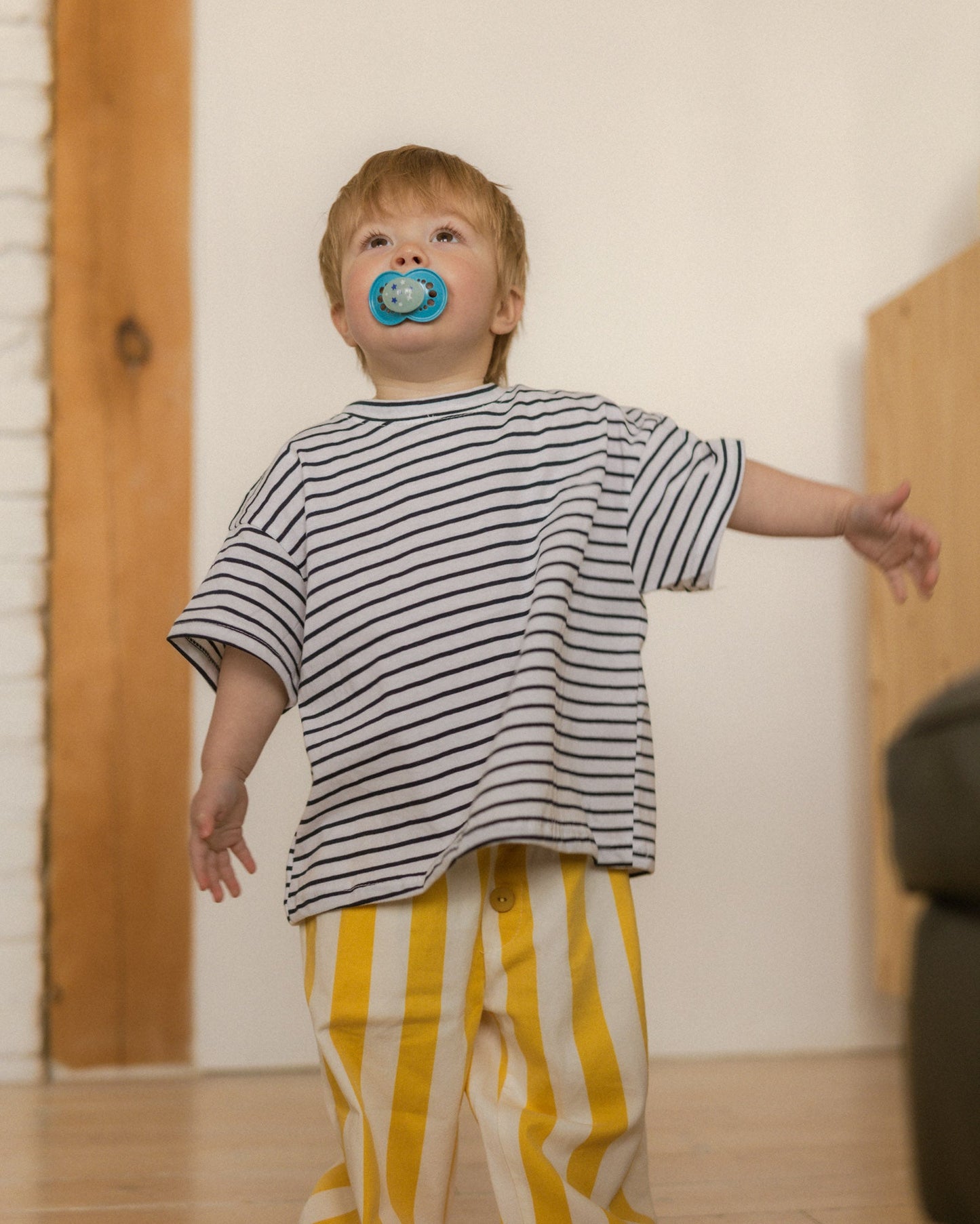 staple stripe tee - Pigeon said please