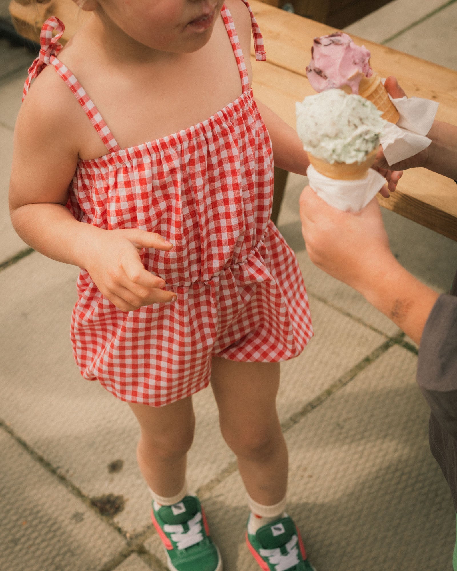strawberry field romper - Pigeon said please