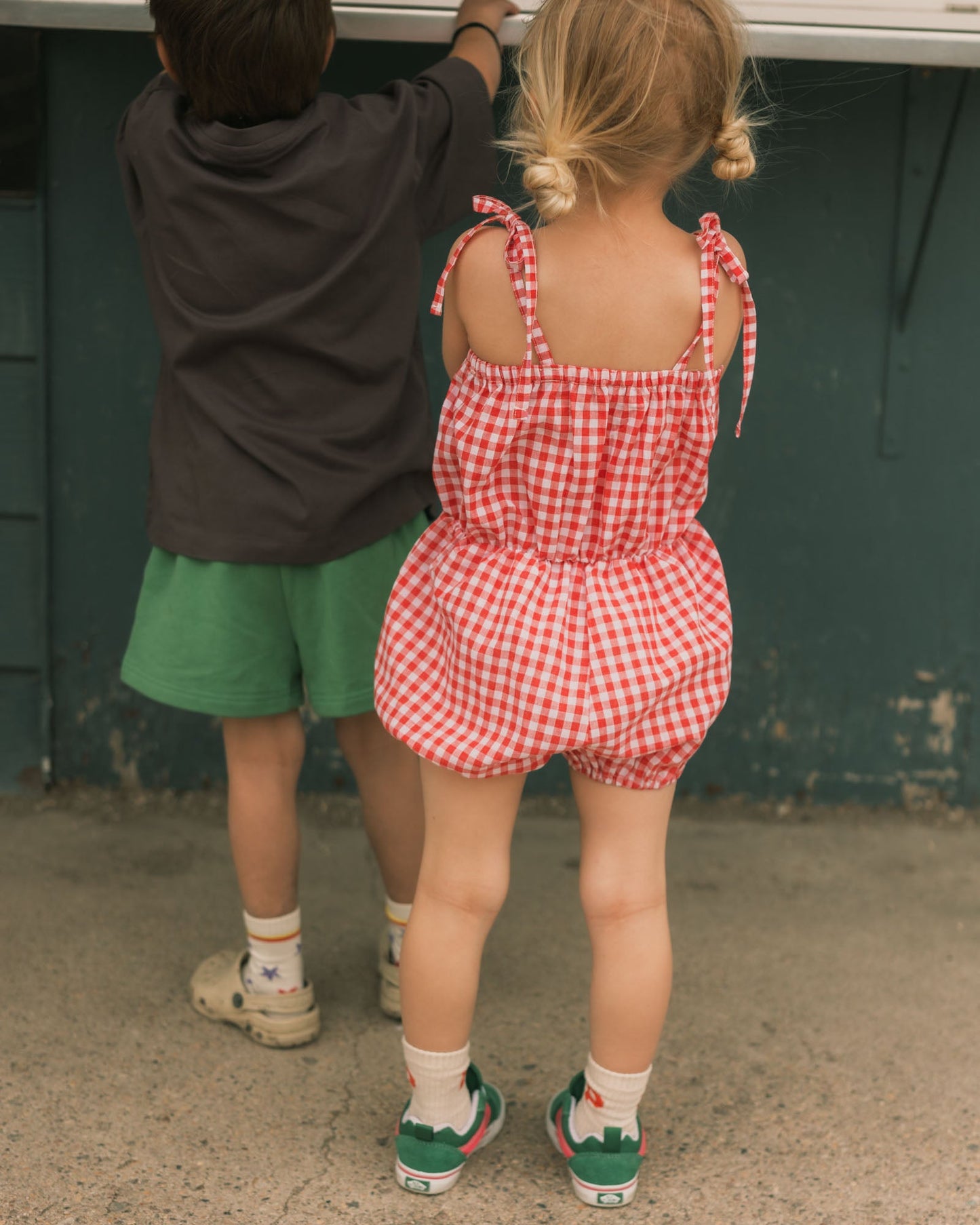 strawberry field romper - Pigeon said please