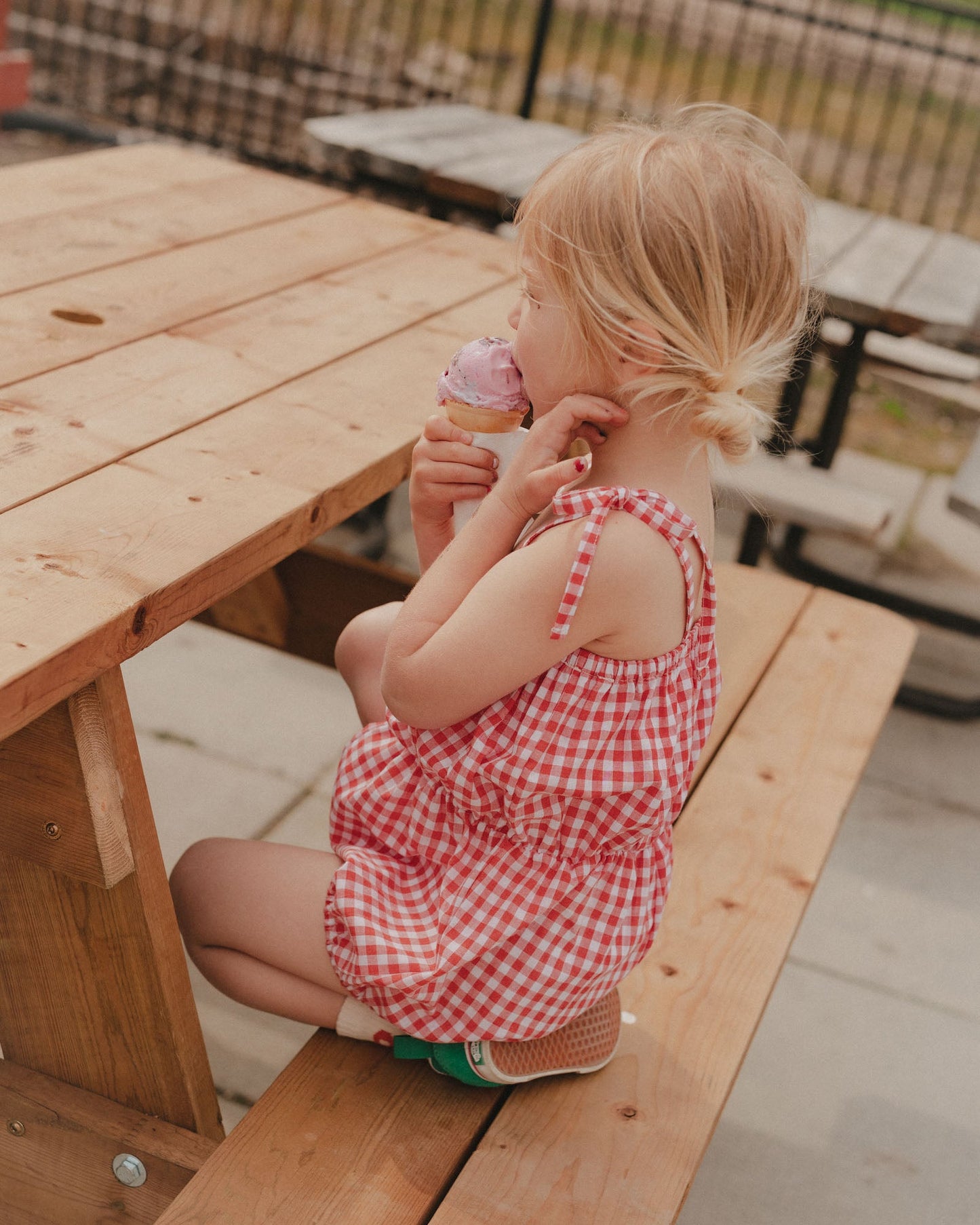 strawberry field romper - Pigeon said please
