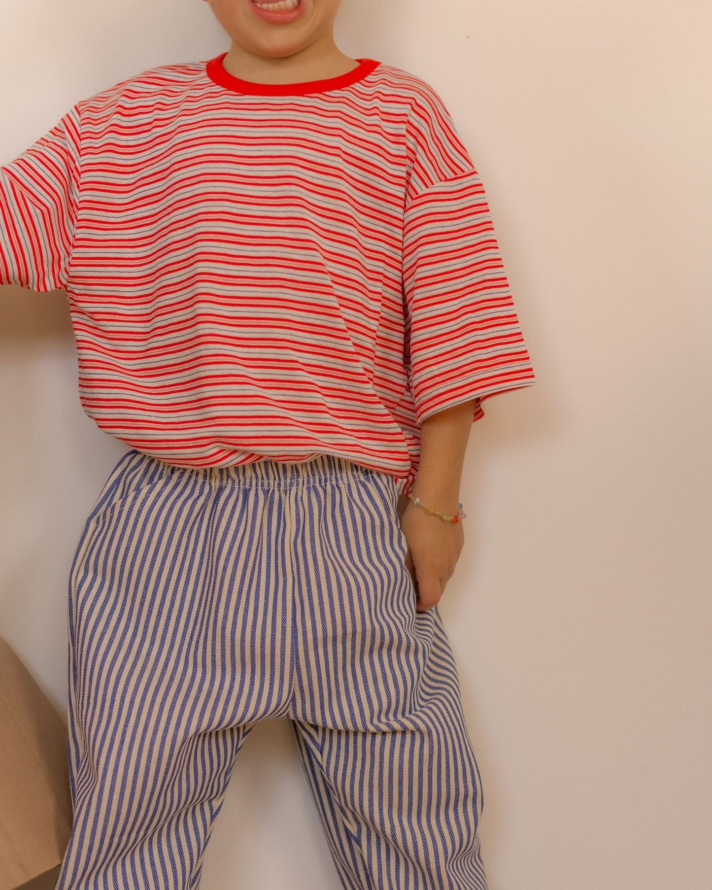 strawberry stripes tee - Pigeon said please