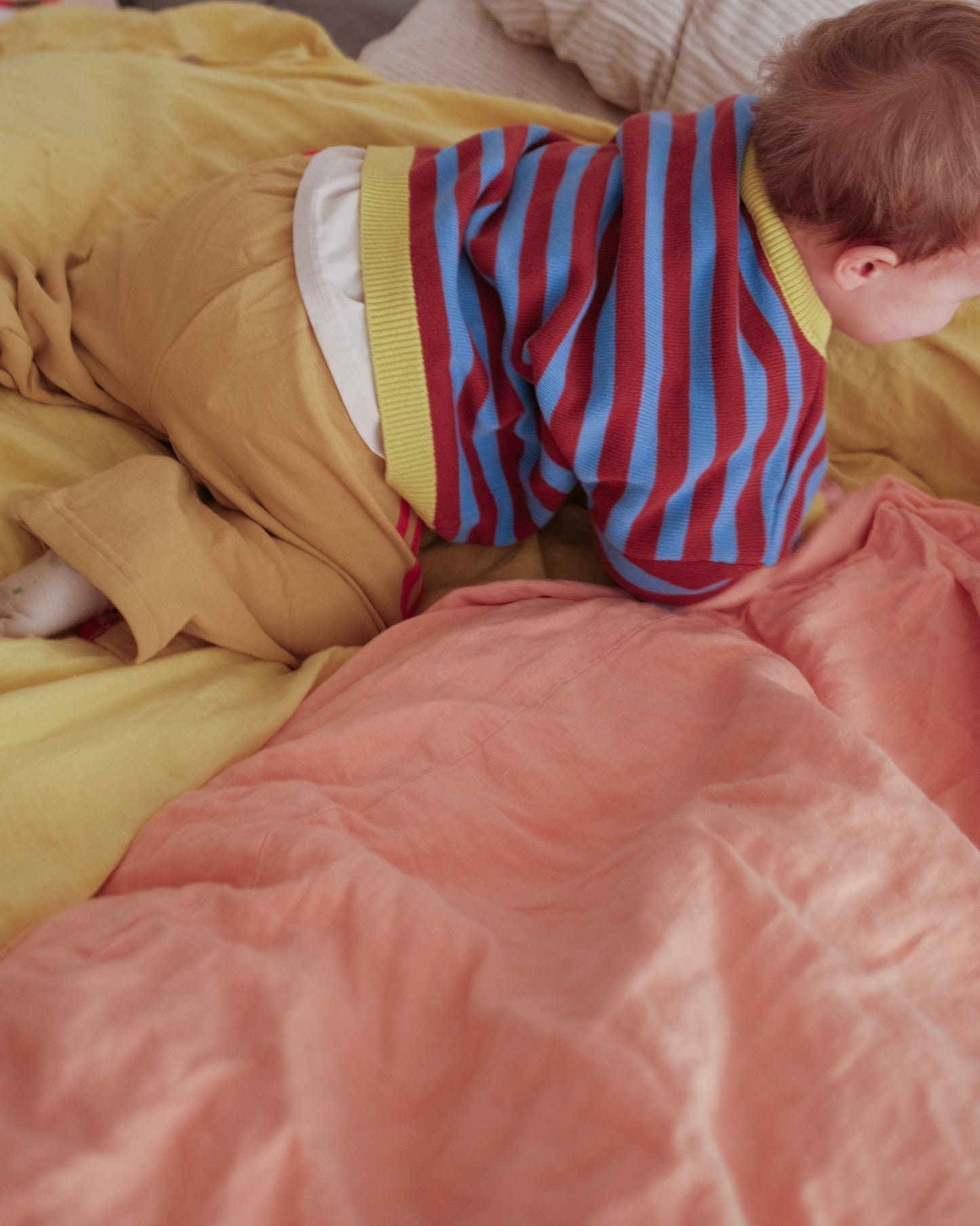 stripe knit pullover - Pigeon said please
