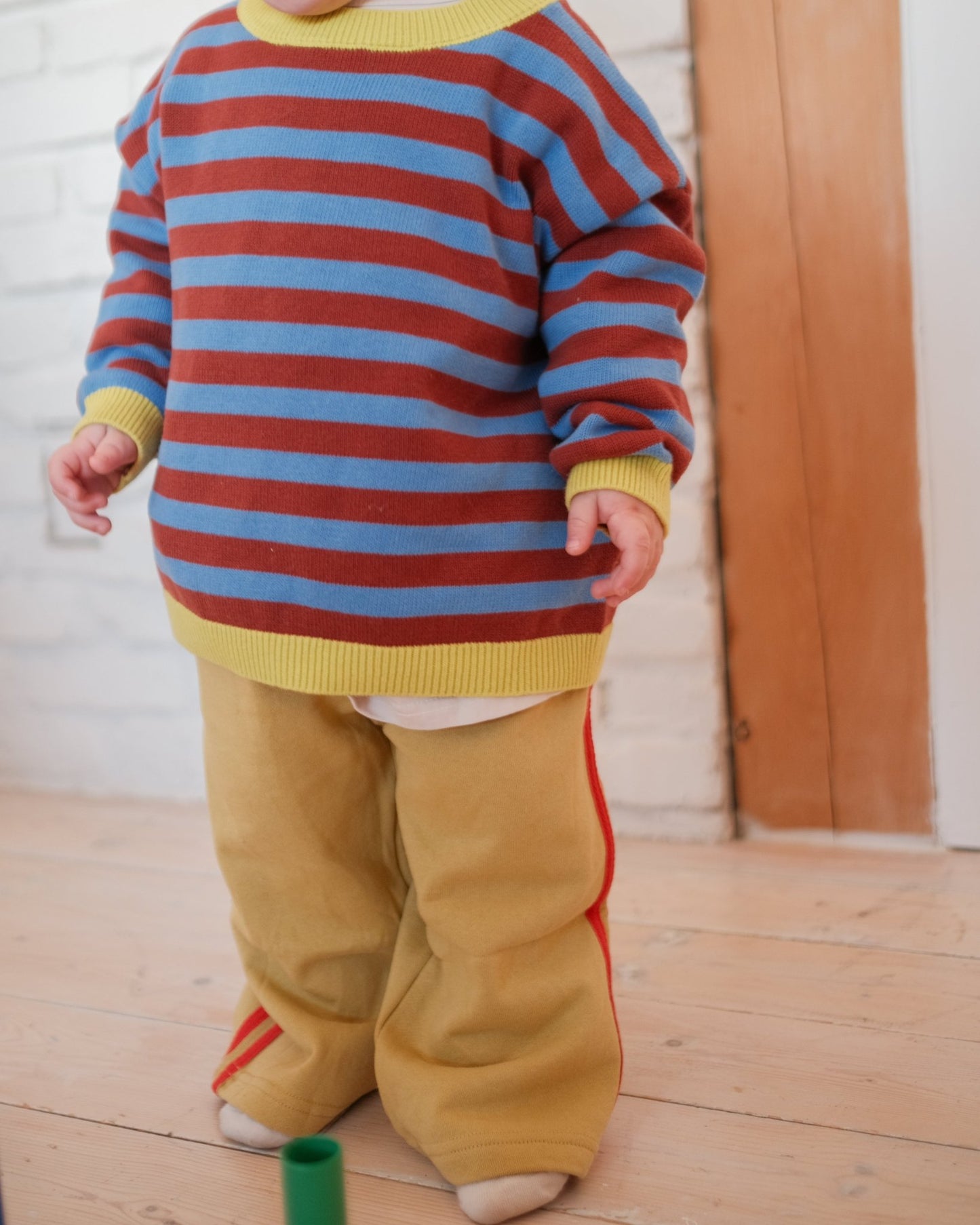 stripe knit pullover - Pigeon said please