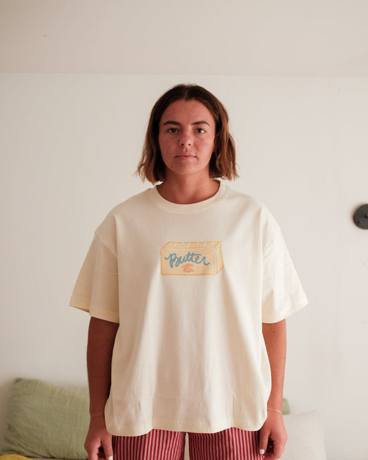 womans butter stick tee - Pigeon said please