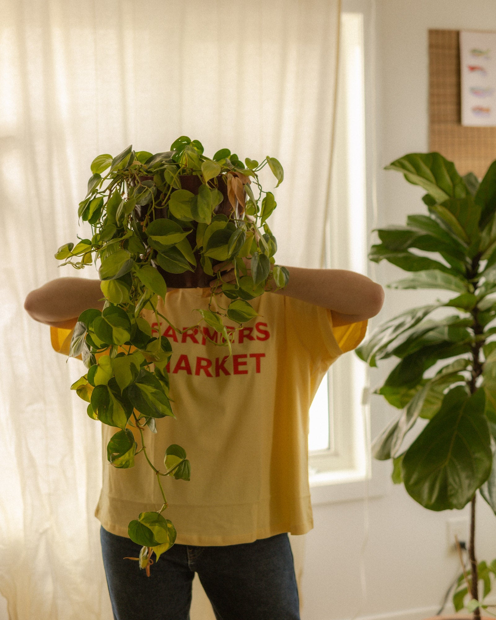 woman's farmers market tee - Pigeon said please