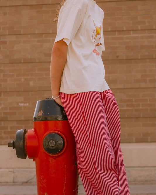 womans lottie stripe pants - Pigeon said please